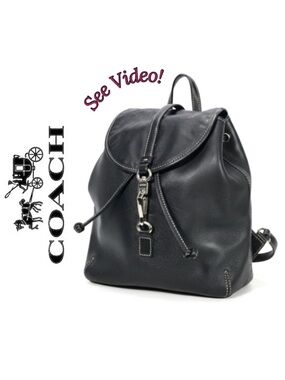 coach elle backpack black (Black): Buy Online at Best Price in UAE size bag is designed for women. Leather Backpack Drawstring Backpack Coach
